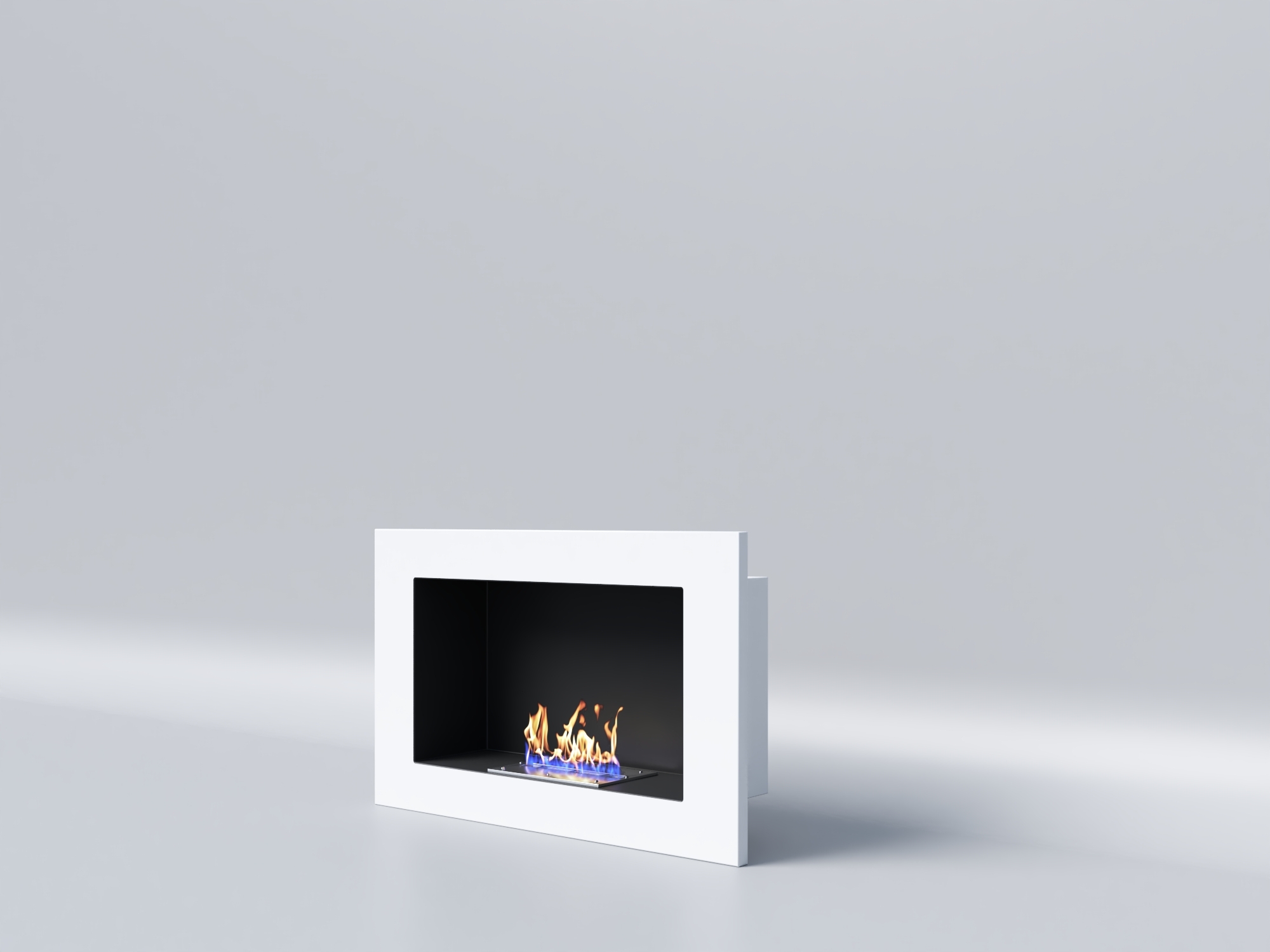 Биокамин "Русский огонь" Лайт Бланк 1200V с декоративным стеклом (стемалитом) по цене 28 650 руб.