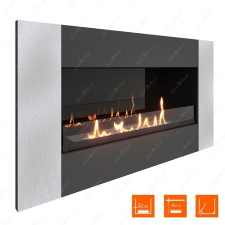 Биокамин SteelHeat GRAND-V 900 стекло + стемалит по цене 45 360 руб.