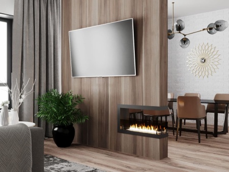 Биокамин "Русский огонь" Честер Торцевой 700 с защитным стеклом по цене 35 800 руб.