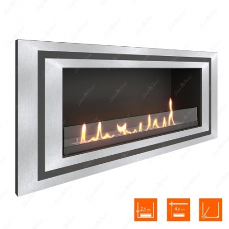 Биокамин SteelHeat LONG-D 900 XL стекло по цене 39 936 руб.
