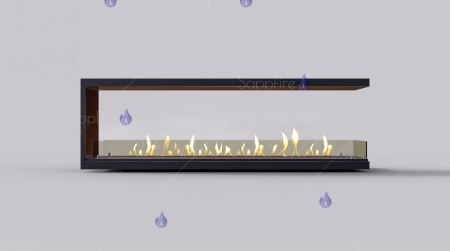 Встраиваемый биокамин / торцевой сквозной очаг 1100 (SappFire) по цене 52 000 руб.